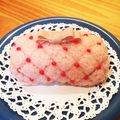 fox☆eri's cooksnap of when they made ピンクのご飯♡キャラ弁♡デコ弁に♡.