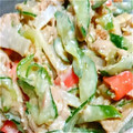 韓流大好きあんずママ's cooksnap of when they made ごぼうとツナきゅうりのねりごまサラダ.