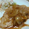 RUMI180's cooksnap of when they made ご飯がススム♡我が家の豚の生姜焼き.