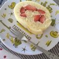 さくらUSA's cooksnap of when they made 割れにくい！ふわふわミルクロールケーキ！.