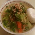 とまとま１０'s cooksnap of when they made ５分で包丁いらず★温玉とんこつラーメン.
