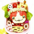 aya☆rin's cooksnap of when they made キャラ弁☆節分★鬼ジバニャン！全身立体弁.