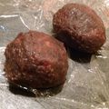 Akkers's cooksnap of when they made もち米100%甘さ控えめ自家製粒餡おはぎ.