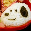 まりぃこ's cooksnap of when they made 簡単　キャラ弁　スヌーピー.