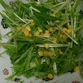 りんりんことり's cooksnap of when they made 水菜のごま和え★コーン入り.