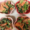 まさきともかママ's cooksnap of when they made ほうれん草と鮭のサラダ♪マヨかつお味.