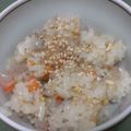 ☆弥右衛門☆'s cooksnap of when they made 残ったおでんで*リメイク！五目おこわ.
