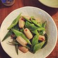 宮田小豆's cooksnap of when they made ジャンボインゲンとソーセージの塩炒め.
