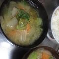 ともぱんたから's cooksnap of when they made 具だくさんお味噌汁.