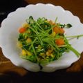 ramieru's cooksnap of when they made 豆苗とミックスベジタブルのバターソテー.