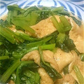 わんちっち's cooksnap of when they made 小松菜と油揚げの炒め煮♡速攻♡.