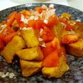 たじ満塁's cooksnap of when they made 高野豆腐の唐揚げねぎトマトソース.