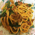 さっちゃんけんちゃん's cooksnap of when they made 小松菜と刻み納豆のキムチうどん.