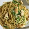ポメちょん's cooksnap of when they made 鶏肉と水菜の柚子胡椒パスタ.