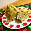komutatata's cooksnap of when they made 小豆と栗の抹茶ロールケーキ☆.