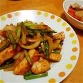 さっくー's cooksnap of when they made ♡メカジキとアスパラのピリ辛炒め♡.