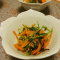 時花菜's cooksnap of when they made 豆苗とにんじんの塩昆布炒め.