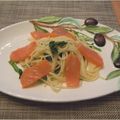 melmarilyn's cooksnap of when they made *サーモンと菜の花のレモンパスタ*.