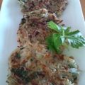 Ｋ．ｈｉｒｏ's cooksnap of when they made じゃこと三つ葉のもっちりポテト焼き★.