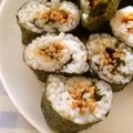 ★☆★ゆうこ★☆★'s cooksnap of when they made 納豆 青じそ ねぎ巻き寿司.