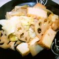 いかっち５'s cooksnap of when they made 蓮根・厚揚げ・キャベツのオリーブ油炒め.