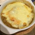 pinkrose19's cooksnap of when they made 本格！レストランのオニオングラタンスープ.