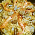 You&My's cooksnap of when they made フライパンで簡単！魚介と夏野菜のパエリア.