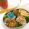 papikun's cooksnap of when they made 節分キャラ弁☆ちび赤鬼くん＆青鬼くん♪.