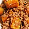 なかむう2929's cooksnap of when they made カロリーダウン♪南瓜のそぼろ煮.