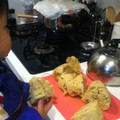 nanakiki's cooksnap of when they made ざるで蒸す☆簡単おやつサツマイモ蒸しパン.