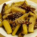 白猫同盟's cooksnap of when they made [簡単]ホクホクおさつスティック.