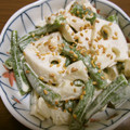 君が代's cooksnap of when they made いんげんと蓮根のからしマヨ和え.