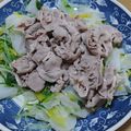 Akifumitsu's cooksnap of when they made 豚肉とひらひら大根の冷しゃぶ♪.