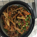 gorohey's cooksnap of when they made 大根の皮で★ピリ辛みそマヨ炒め.