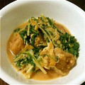 ＹＫＮ４．３'s cooksnap of when they made 簡単♪水菜とお揚げの卵とじ.