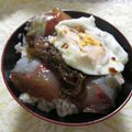 miyuki12's cooksnap of when they made お刺身漬け丼めかぶ温玉のせ♪.
