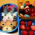 みっぴみぴ's cooksnap of when they made 妖怪ウォッチ おいなり ジバニャン キャラ弁.