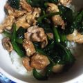 はにぉ's cooksnap of when they made スタミナたっぷり☆豚ほうれん草丼.