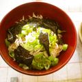violets's cooksnap of when they made しらす丼♪.