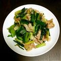 shinrimyu's cooksnap of when they made にんにくの葉と豚肉炒め.