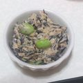 たえこけし's cooksnap of when they made 円形脱毛症対策　ひじきの味噌マヨサラダ.