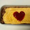 suiray's cooksnap of when they made 余った焼そばの粉でお好みﾗｲｽ.
