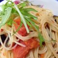 せつせつせつ's cooksnap of when they made アメーラトマトとナスのスパゲッティ.