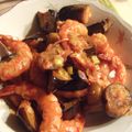カバゴン's cooksnap of when they made えび＆茄子のチリソース.
