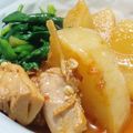 腹の上のポニョポニョ's cooksnap of when they made 鶏と大根のコチュジャン煮.