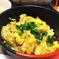 ゆいちゃん22's cooksnap of when they made 玉ねぎと油揚げで☆簡単卵とじ.