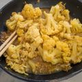 左手クッキング✋'s cooksnap of when they made 材料4つ！カリフラワーとツナのカレー炒め.