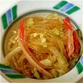 orangeyuko's cooksnap of when they made 我が家の春雨サラダ～もやしでかさ増し♪.