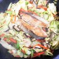 Yモニュメントバレー's cooksnap of when they made 鮭のチャンチャン焼きをフライパンで！.