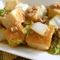 reinbo's cooksnap of when they made ひき肉入り・白菜と厚揚げの生姜焼き.